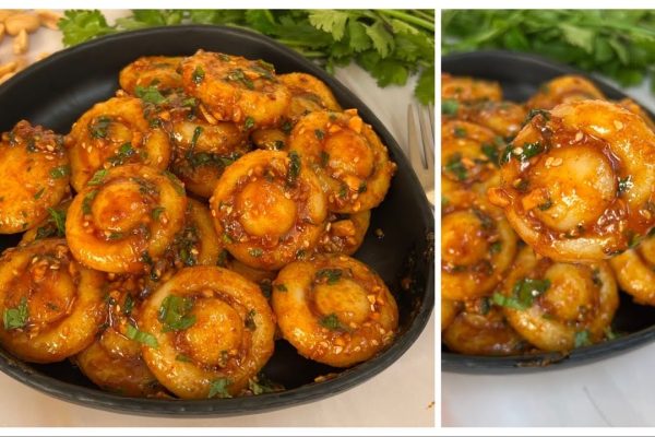 Trending food recipe-> Trending Chilli Garlic Korean Potatoes with Just 2 Potatoes |