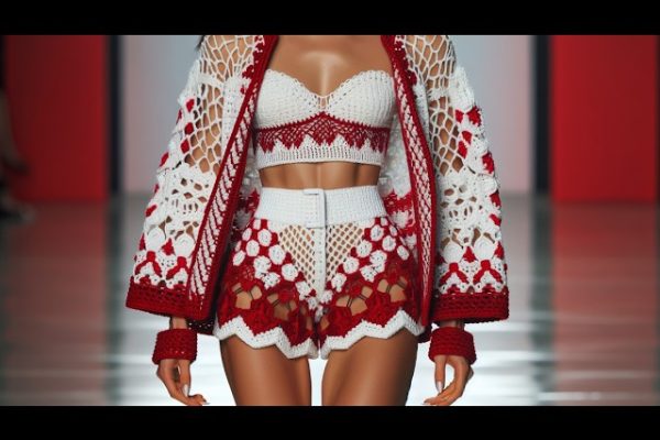 Crochet Jacket &Short #crochet #fashion #trend #youtubeshorts #trending #trouser #style